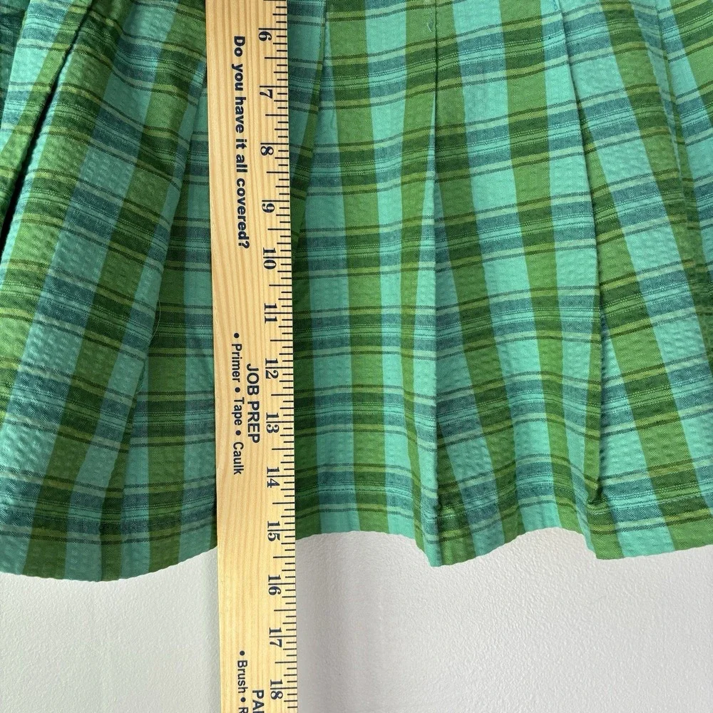 Urban Outfitters Skirt Green Plaid Small School Girl Mini Pleated Grunge Y2K 90s